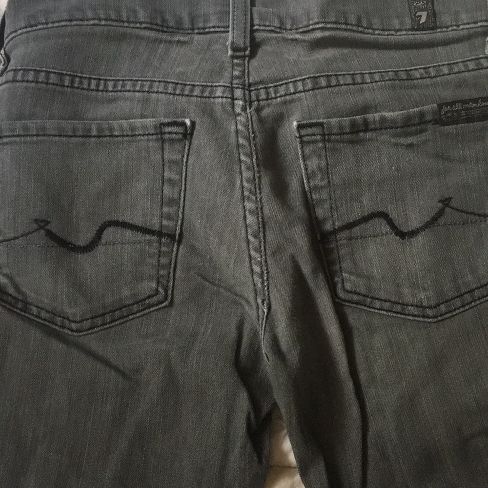 7 for All Mankind gray skinny jeans (size 24) - Picture 8 of 8